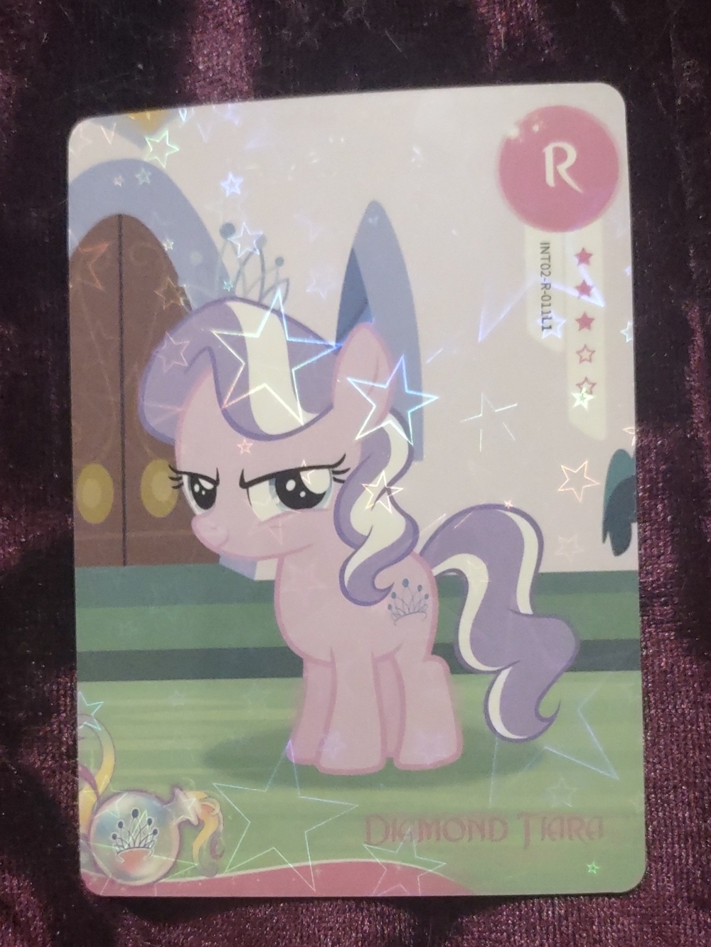 My Little Pony Diamond Tiara Pink Plush-Style Toy Card